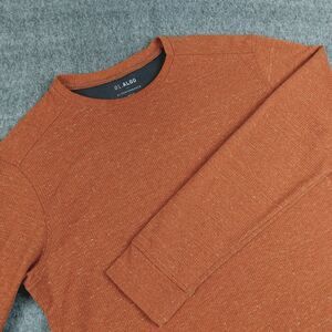 01. Algo Performance Shirt Mens Large Rust Orange Long Sleeve Quick Dry UPF 50+